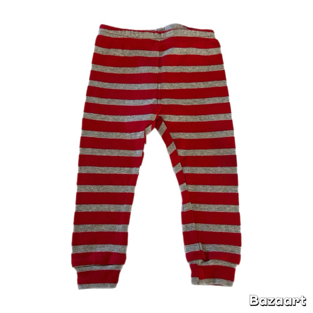 Just One You by Carters Striped Legging Baby Size 12M Red Grey